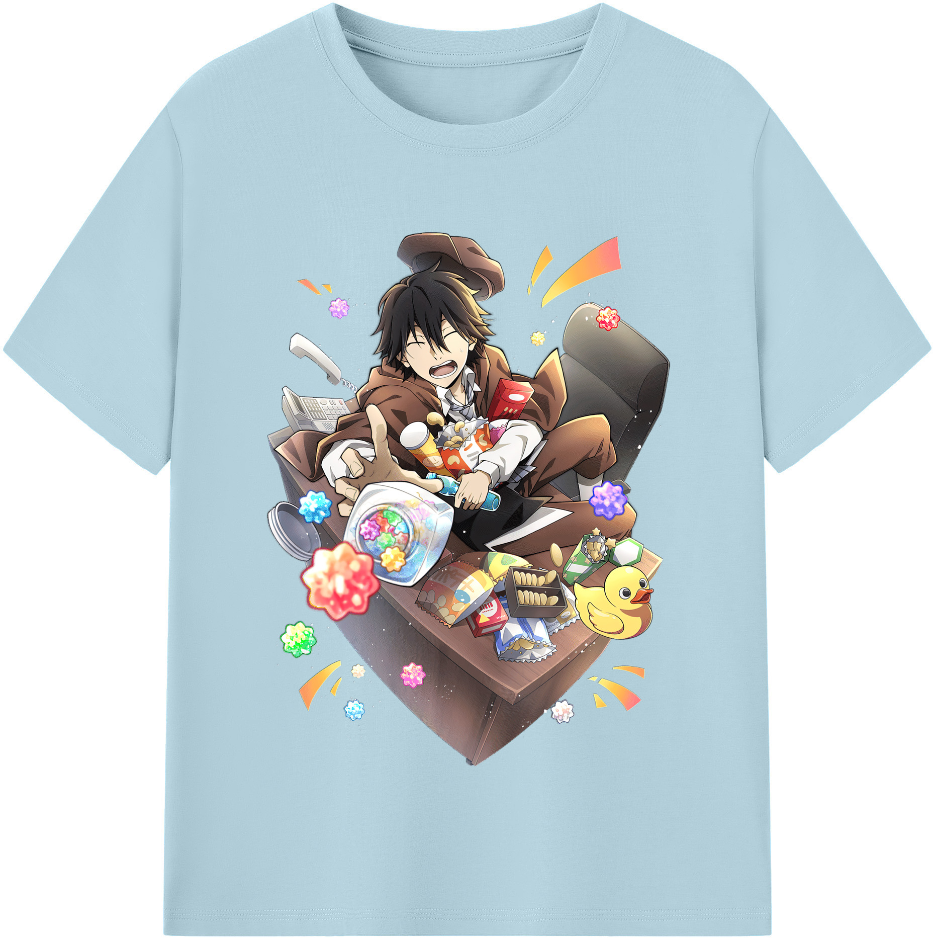 （画像用） 文豪ストレイドッグス Bungo Stray Dogs 綿100％半袖Tシャツ（フロントプリント）